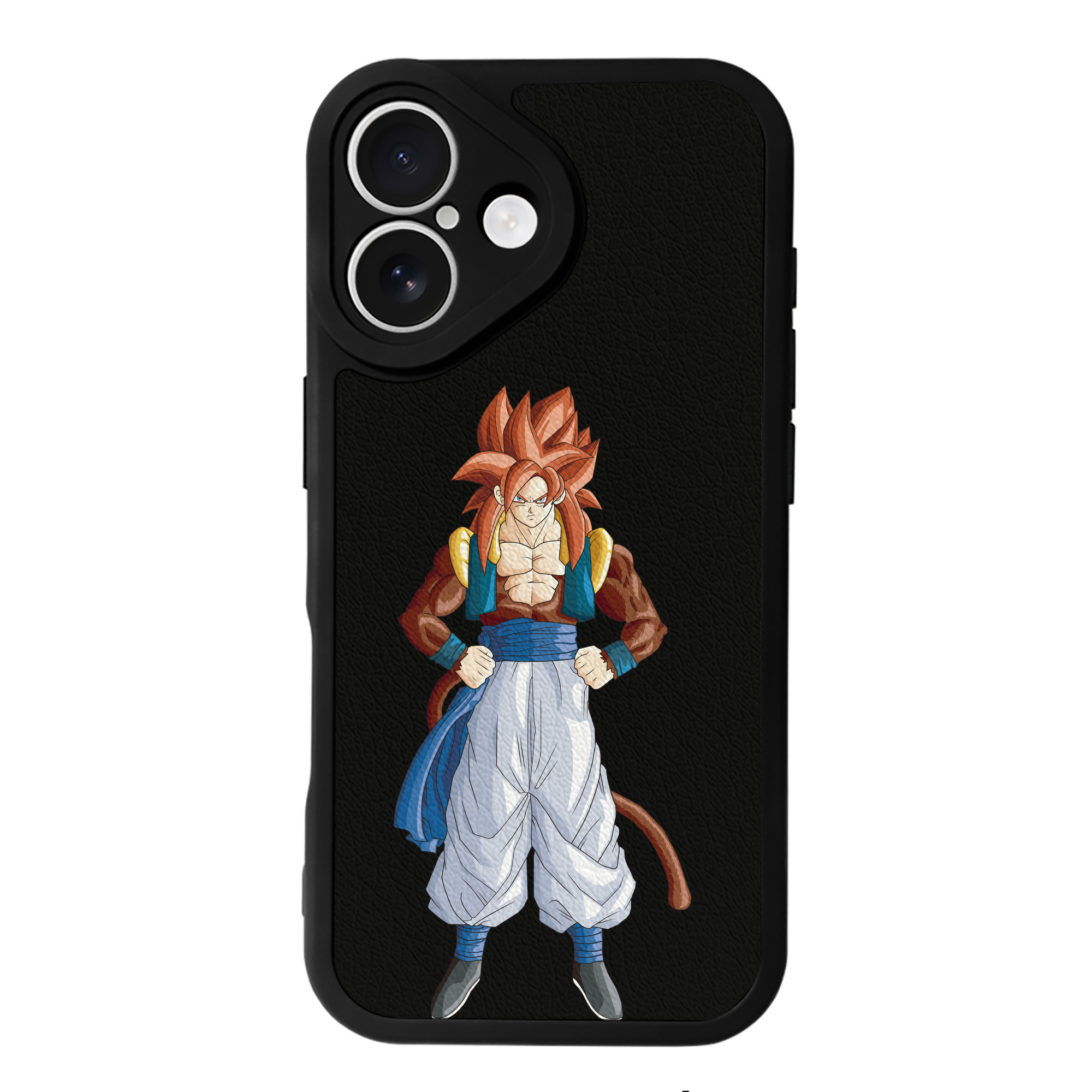 （画像用） ドラゴンボール 孫悟空（そん ごくう）Son Goku カカロット DRAGON BALL Kakarotto 【iPhone 16シリーズ対応】シリコンスマホケース（レザー調） 材質：シリコン